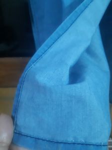 Denim Embroidery Kurta