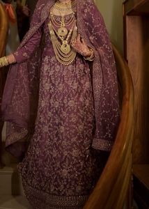HEAVY BRIDAL LEHANGA WITH HANDWORK SHALL