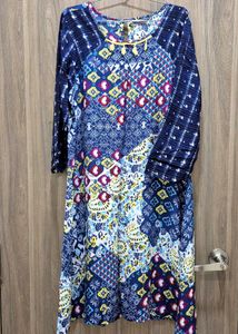 Patchwork Print Dress