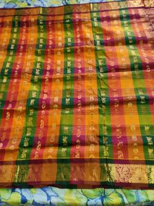 Elegant Checked Saree