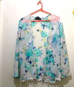 Floral Print Kimono