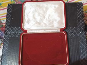 Vintage Red Velvet Jewelry Box