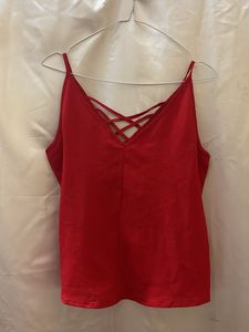 Red Crisscross Cami Top