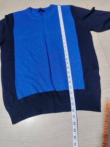 prada Stylish Blue &amp; Black Sweater