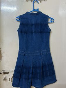 Denim One Piece Dress For Girls