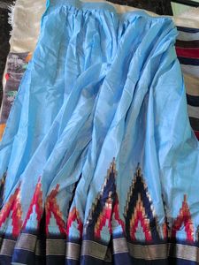 Beautiful sky blue combination lehanga