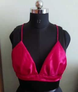 4 Dress Combo Brown Satin Bralette Top