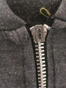 Gray Zip-Up Hoodie