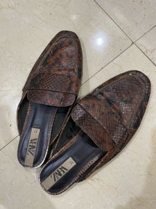 Zara Animal Print Mules