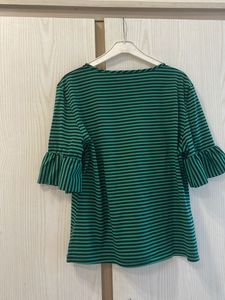 Striped Green &amp; Black Top