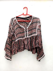Printed Crop Top