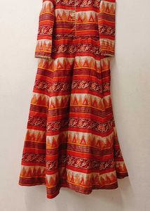 Red Patterned Dress