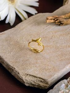 18kt Gold plated Bird Ring