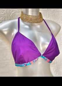 Purple Bikini Top chest size 34 to 36 inches