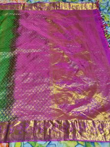 Green &amp; Pink Saree