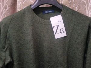 ZR Green Knit Pullover