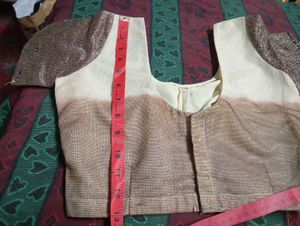 used Elegant back neck Blouse.