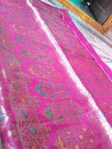 Pink Banarasi Silk Saree