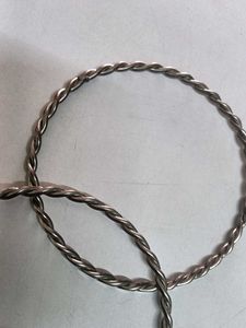 Silver Twisted Bangle Set