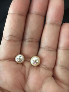 92.5 Real pearl Stud Earrings