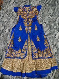Royal Blue Embroidered Kurti