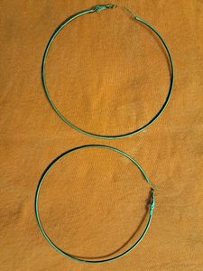 Set Of 2 Pairs Hoop Earrings Gold And Silver