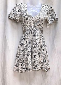 101610. Floral Cutout Mini Dress