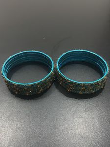 Blue Metal Bangles