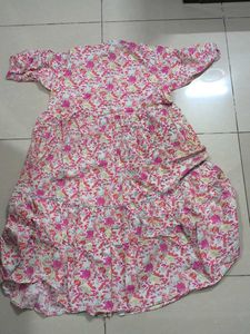 5XL Floral Print Tiered Dress for women