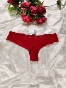 Red Lace Thong