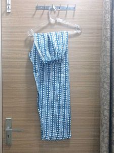Elegant Blue Printed Kurta With Pants