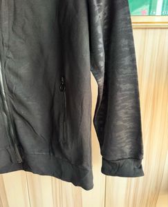 Adidas Black Camo Sleeve Varsity Zipper