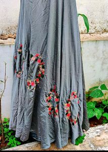 Designer Gown+ Red Kurta