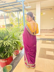 Elegant Purple Saree