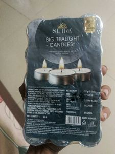 Sutra Big Tealight Candles - 30 Pack