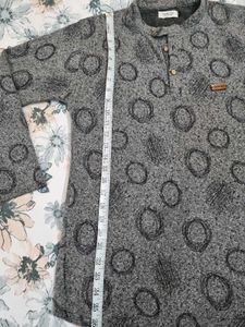 Vintage Patterned Tunic Full Sleeves Sweatshirt