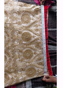 Red Bridal Lahanga Dupatta With Stitched Blouse