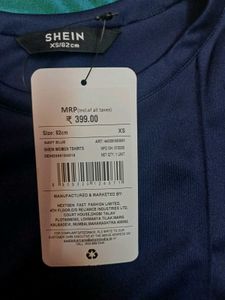 Shein Medium Length Short Sleeve Pleated Detail