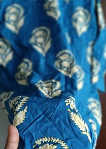 Elegant Blue Printed Kurti 💙