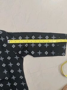Elegant Black Printed Kurta