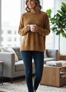 H&M Brown Knit Sweater