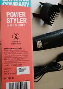 Brand New Bombay Shaving Company Styler Trimmer