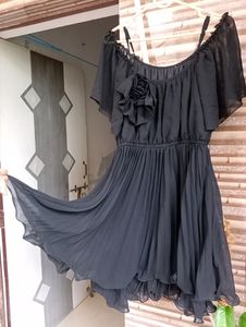Hot Black Flared Dress😎🫣🎉✨