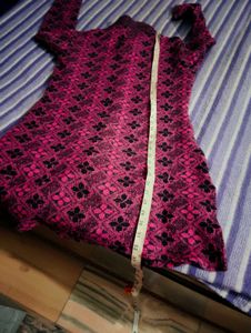 Pink Floral Knit Cardigan