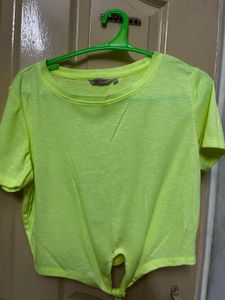 Ginger Radium Green Crop Top