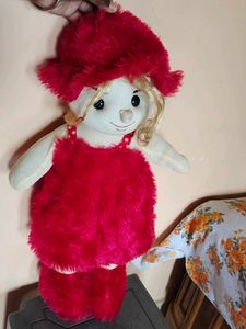 Cute Red Plush Doll