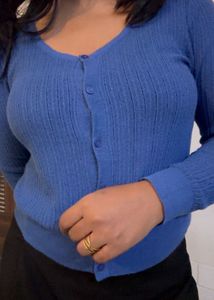 Blue Knit Cardigan (item 3)