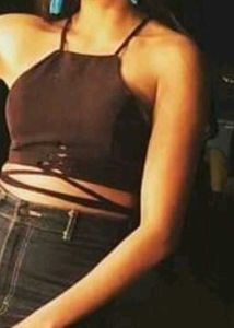 Black Stylish Export Brand Bralete Top