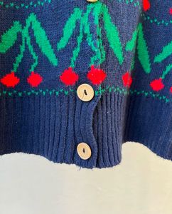 Cherry Print Cute Cardigan