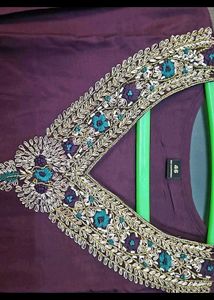 Deep Purple Kurta Set With Beautiful Dupatta